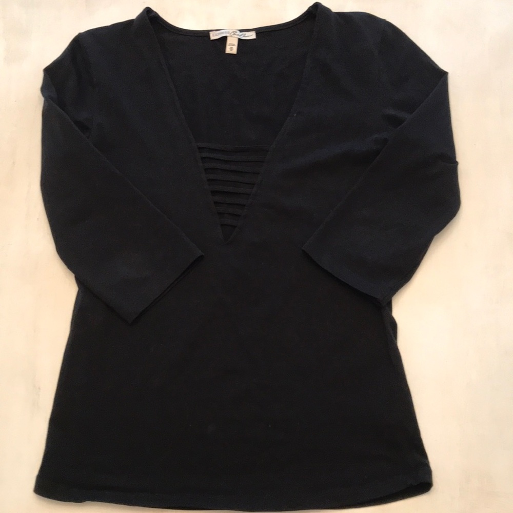 Plunging v neck tee Express